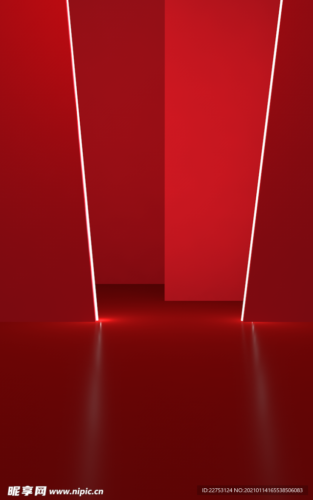 红色背景