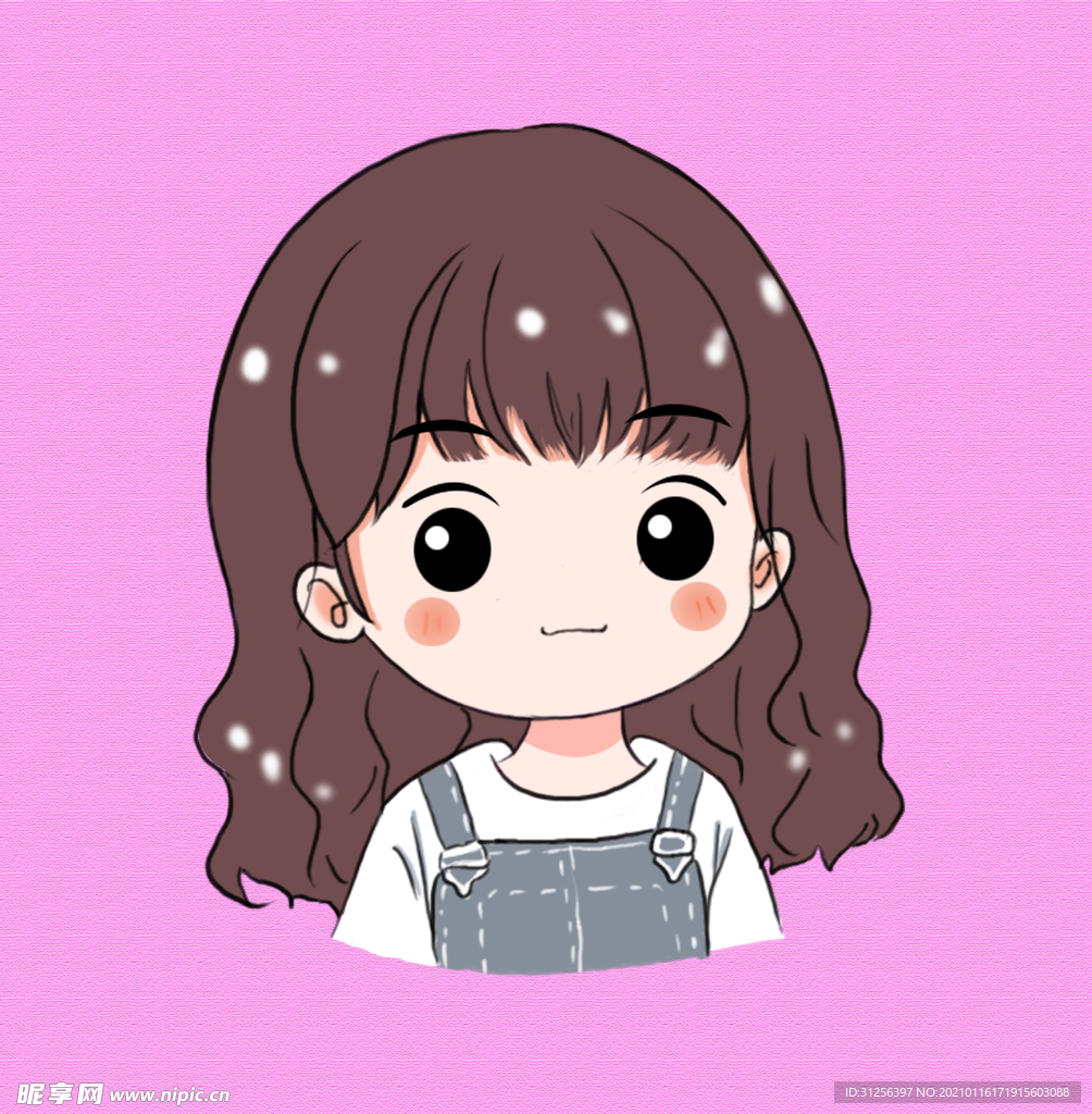 Q版头像插画插图素材人物可爱