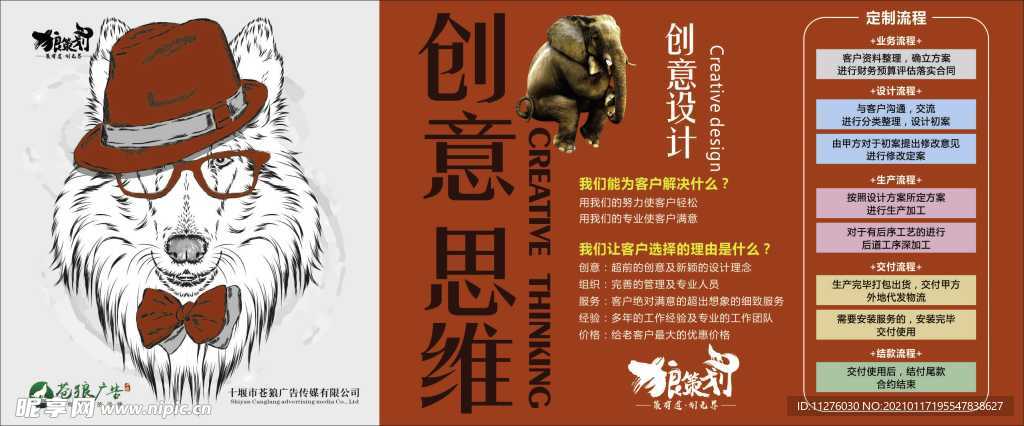十堰苍狼广告创意思维设计图