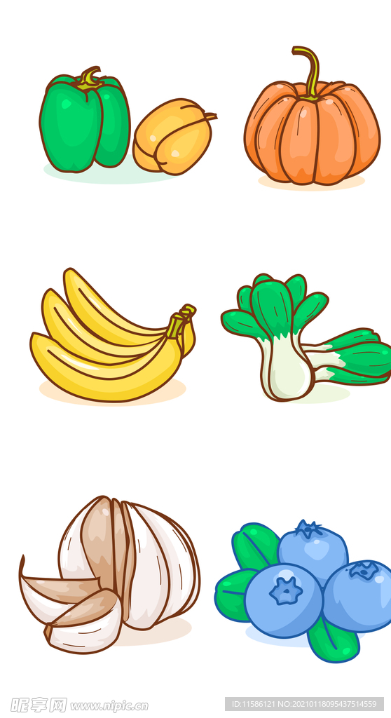蔬菜插画合集
