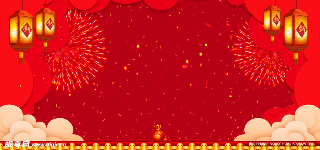 中国风红色喜庆背景