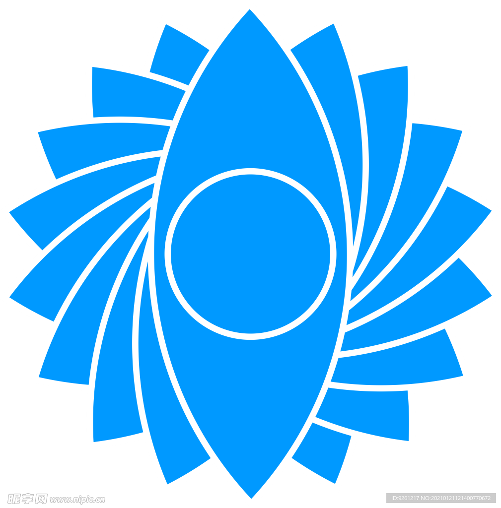 蓝色透明背景LOGO