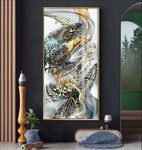 北欧抽象羽毛艺术风景装饰画玄关