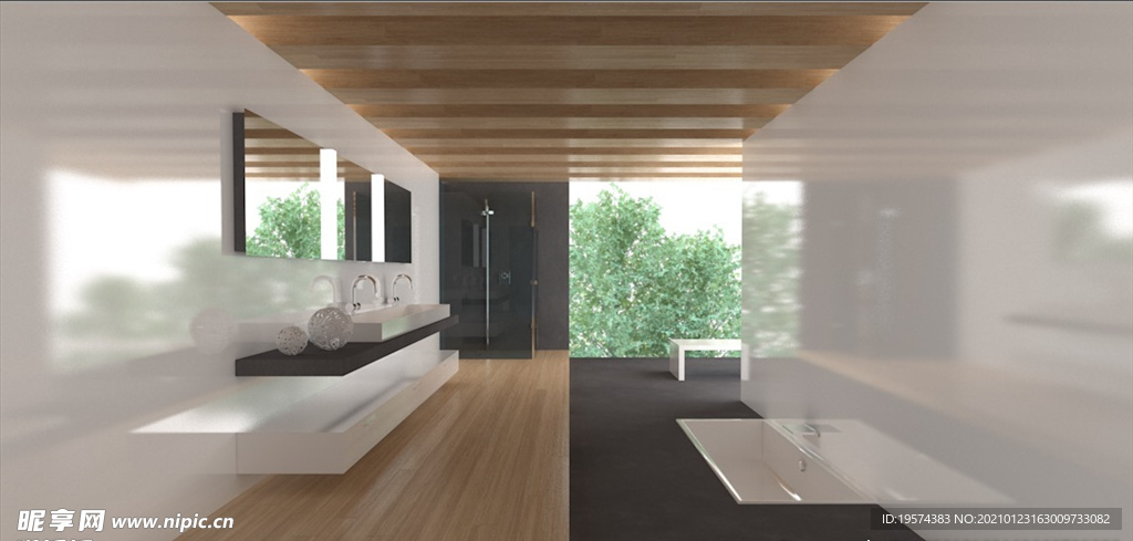 C4D模型  洗手间卫生间