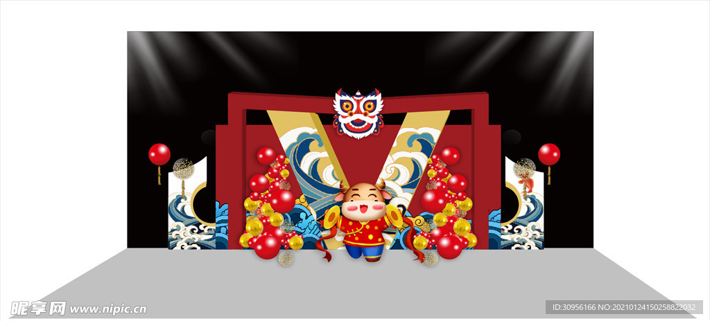 新年DP点 国潮美陈