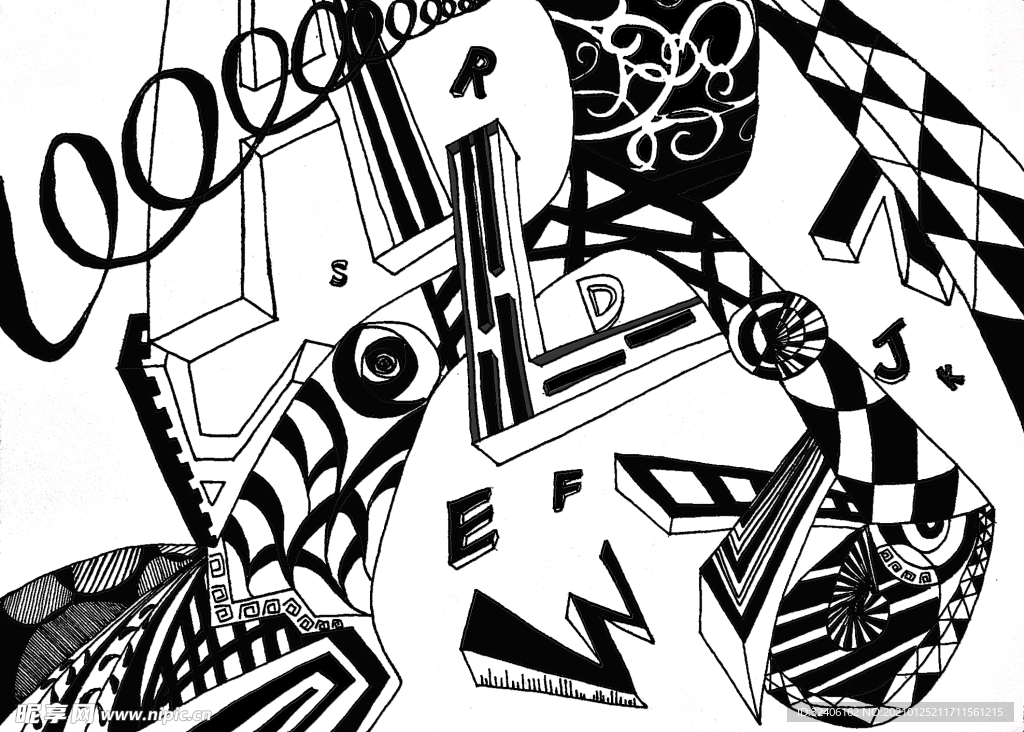 平面构成之奇奇怪怪没有脑袋