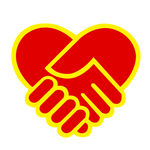 爱心公益握手