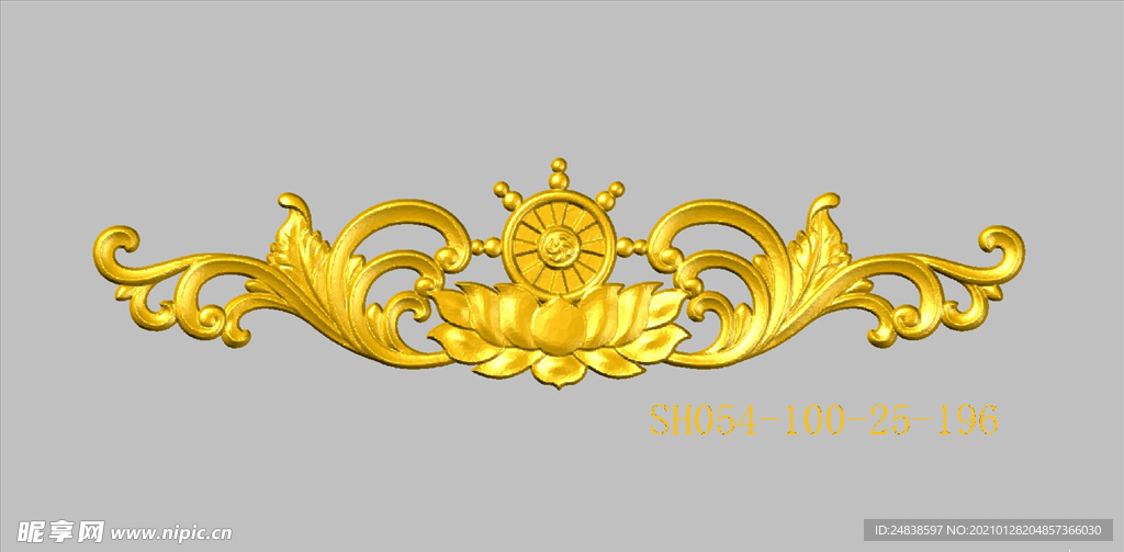 3D装饰花SH054.dwg