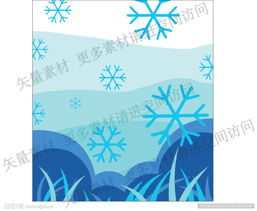 冬季矢量背景素材
