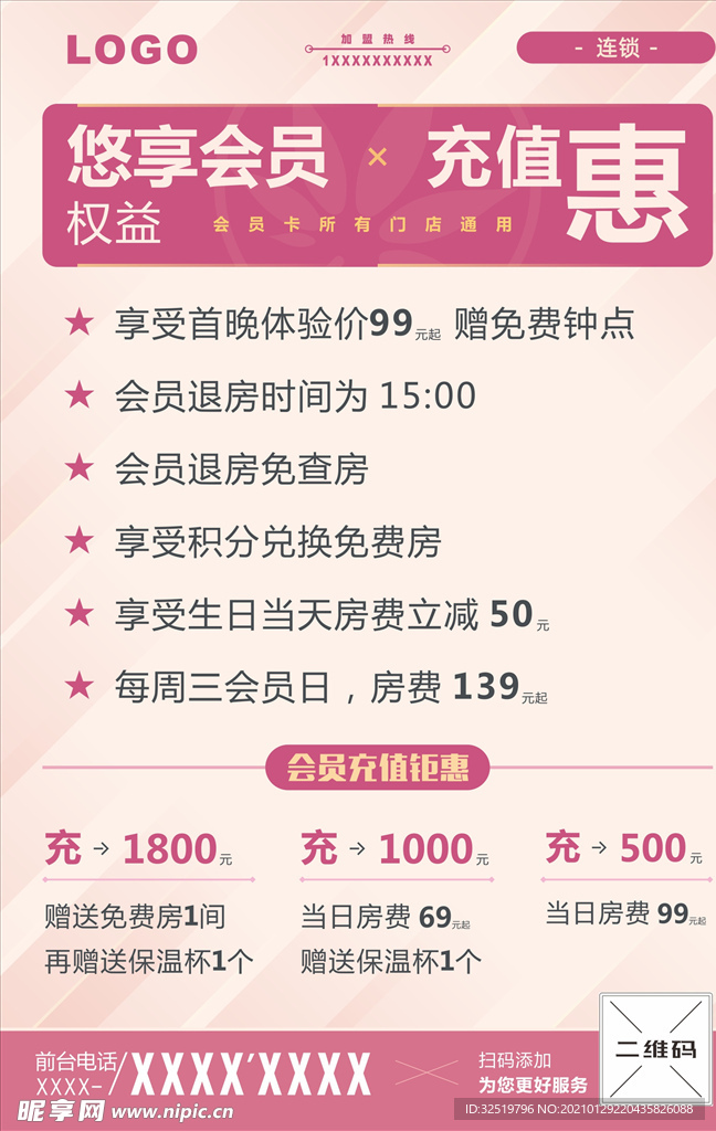 会员充值优惠权益海报