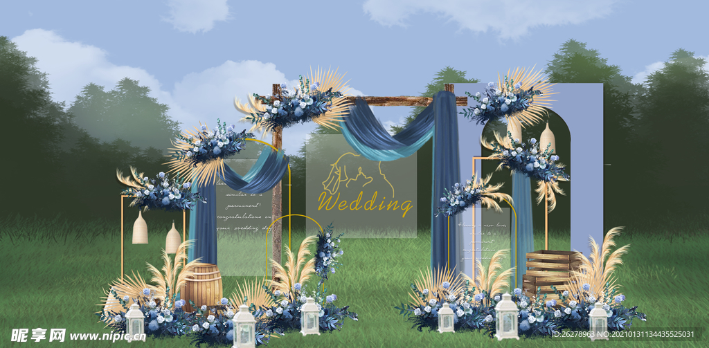 小清新户外婚礼