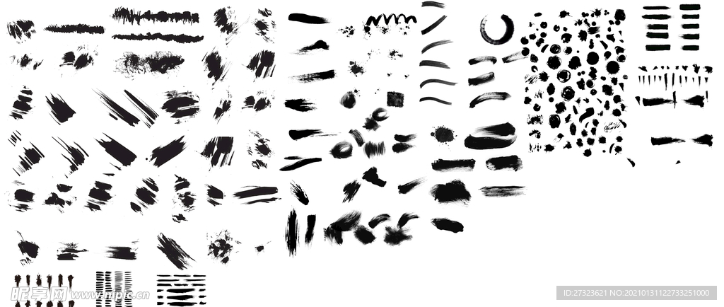 毛笔笔刷 毛笔笔触