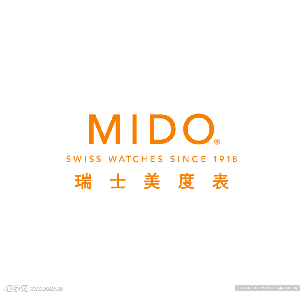 美度手表标志logo