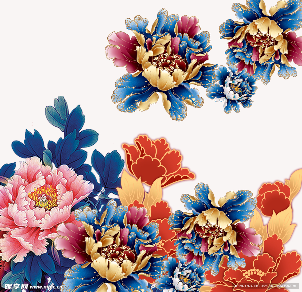 富贵牡丹花素材