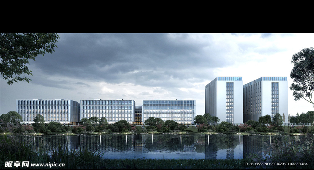 厂房工业园区园区效果图