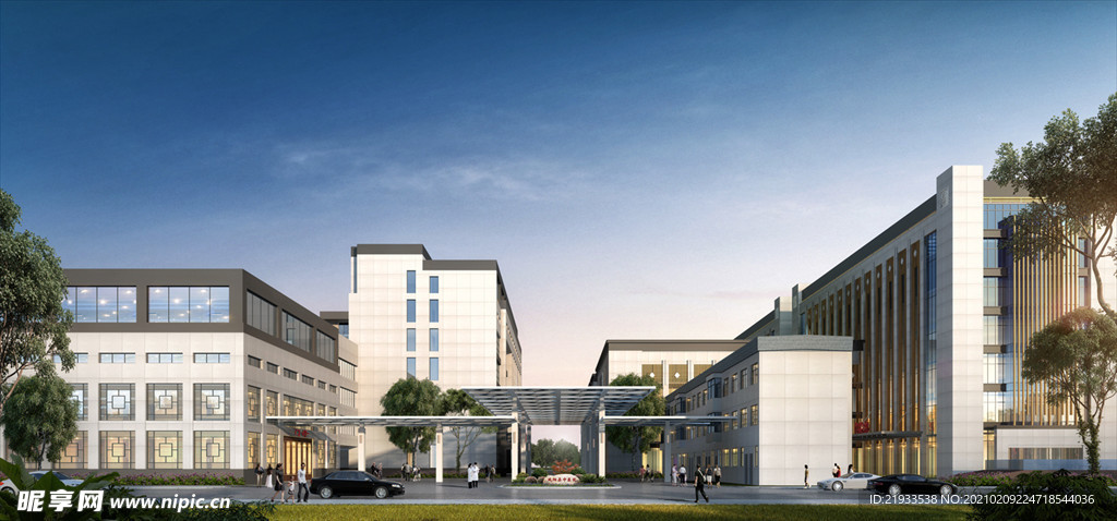 厂房工业园区园区大门入口