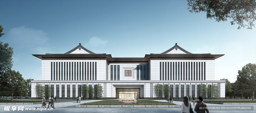 图书馆厂房效果图