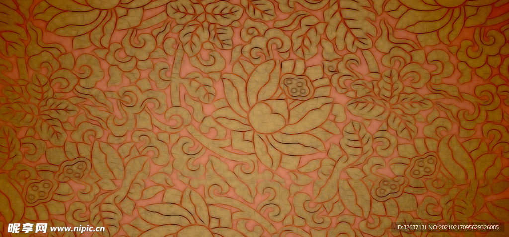 民族花玉兰花牡丹花底纹