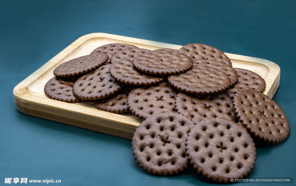 巧克力饼干特写