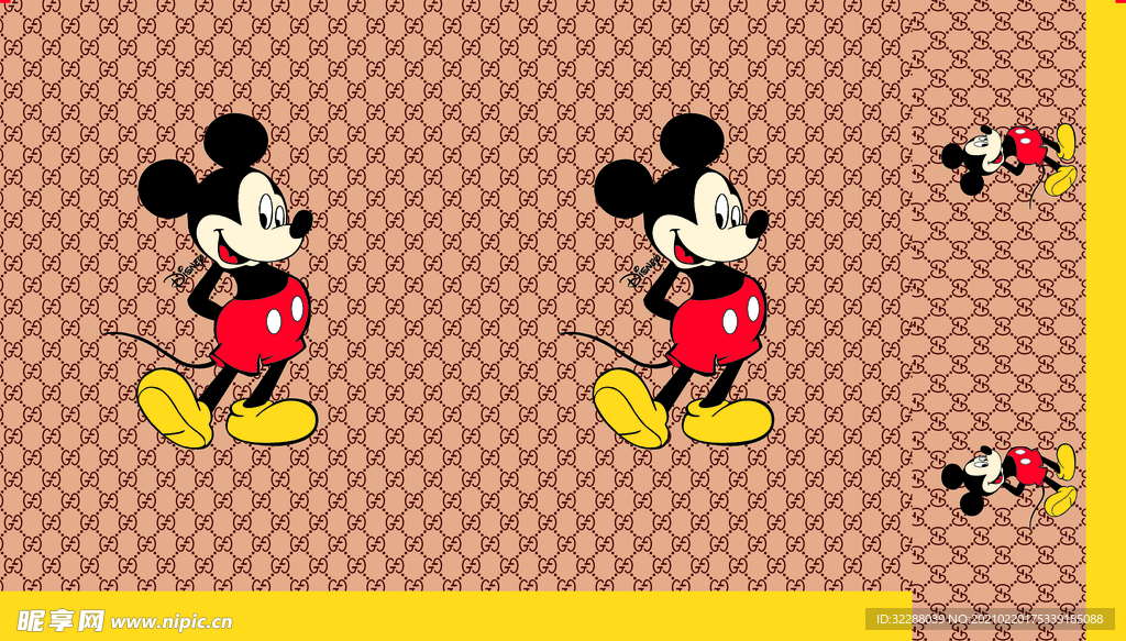 大牌 古琦 米老鼠回位