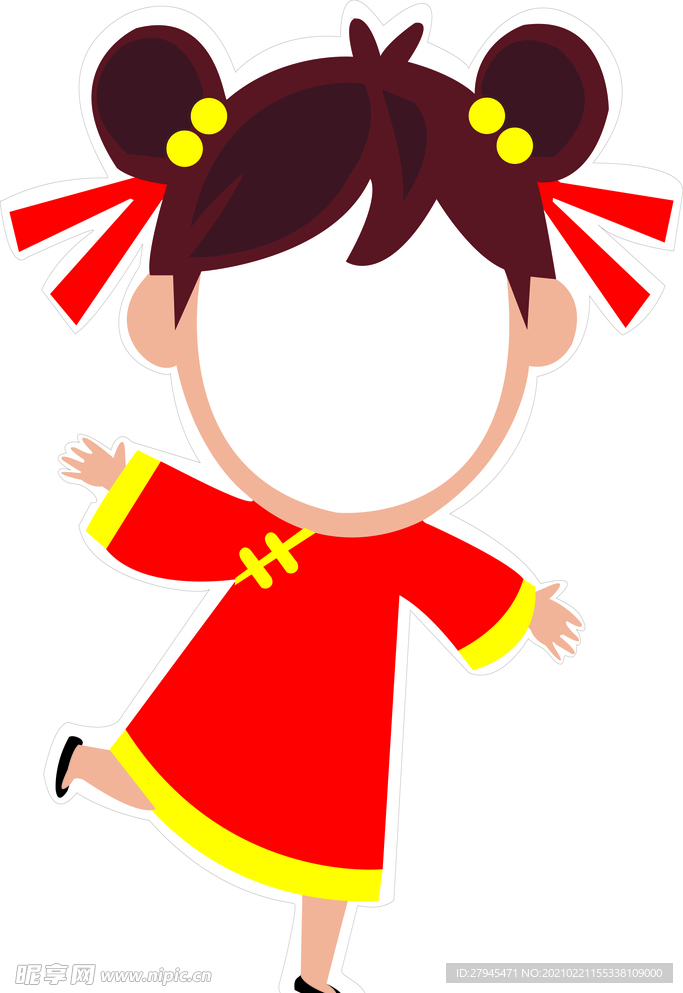 新年拍照造型人立牌