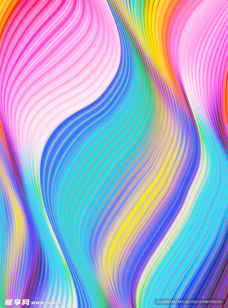 七彩条纹背景图片