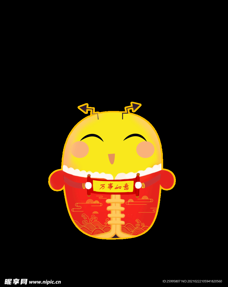 新年创意蜜蜂插画