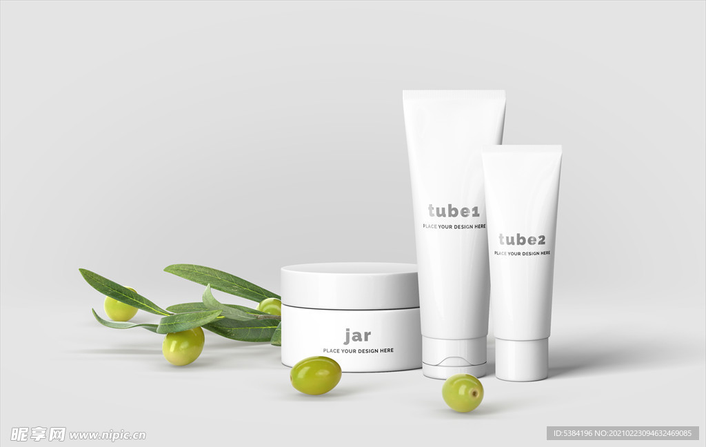 组合化妆品样机模板PSD素材