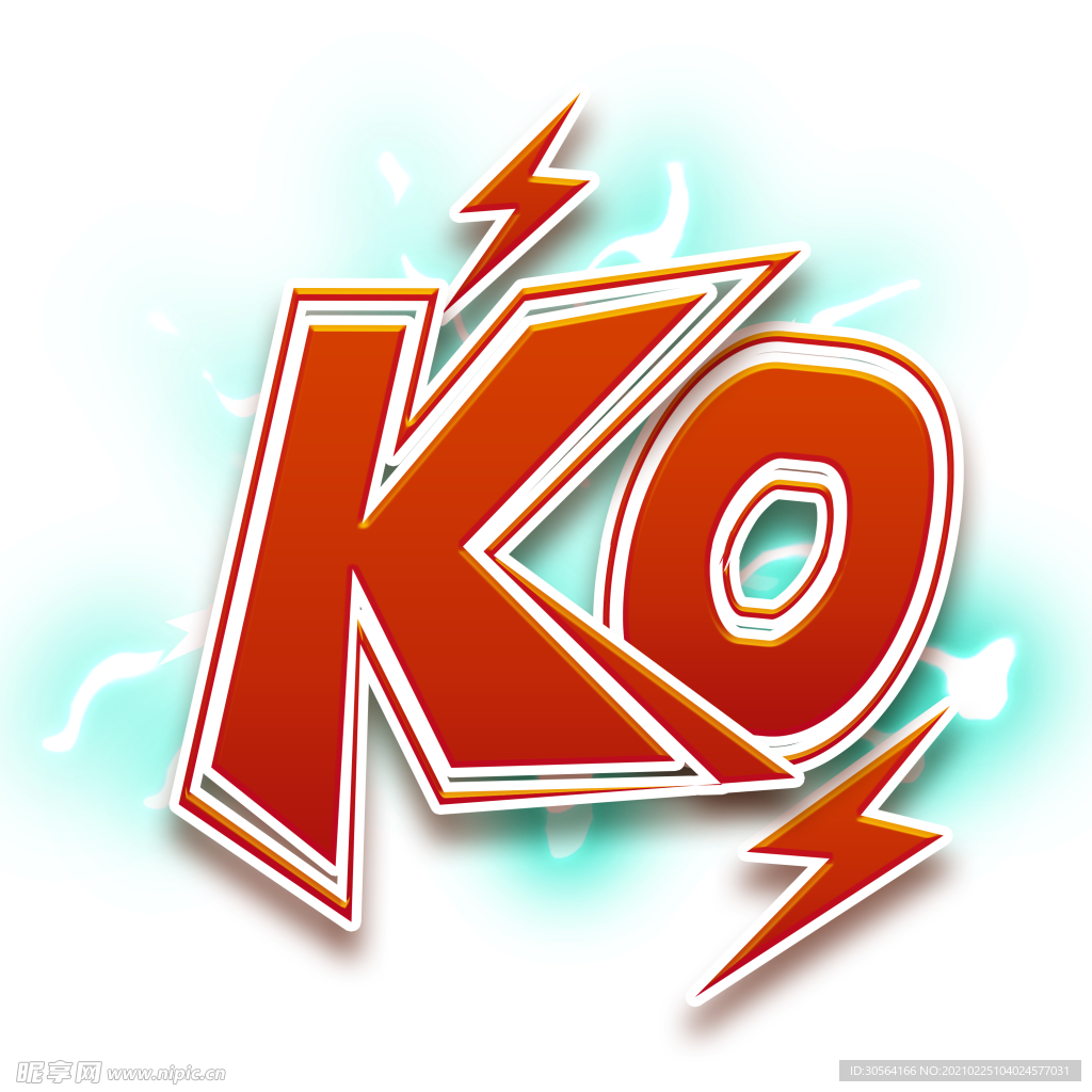 KO字体字形主题合成素材