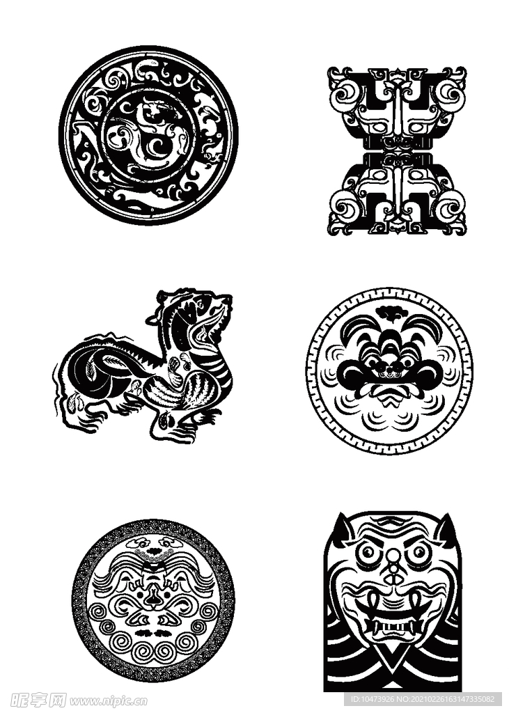 兽型纹古典花纹