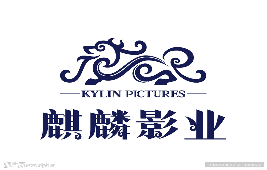 麒麟影业 标志 LOGO