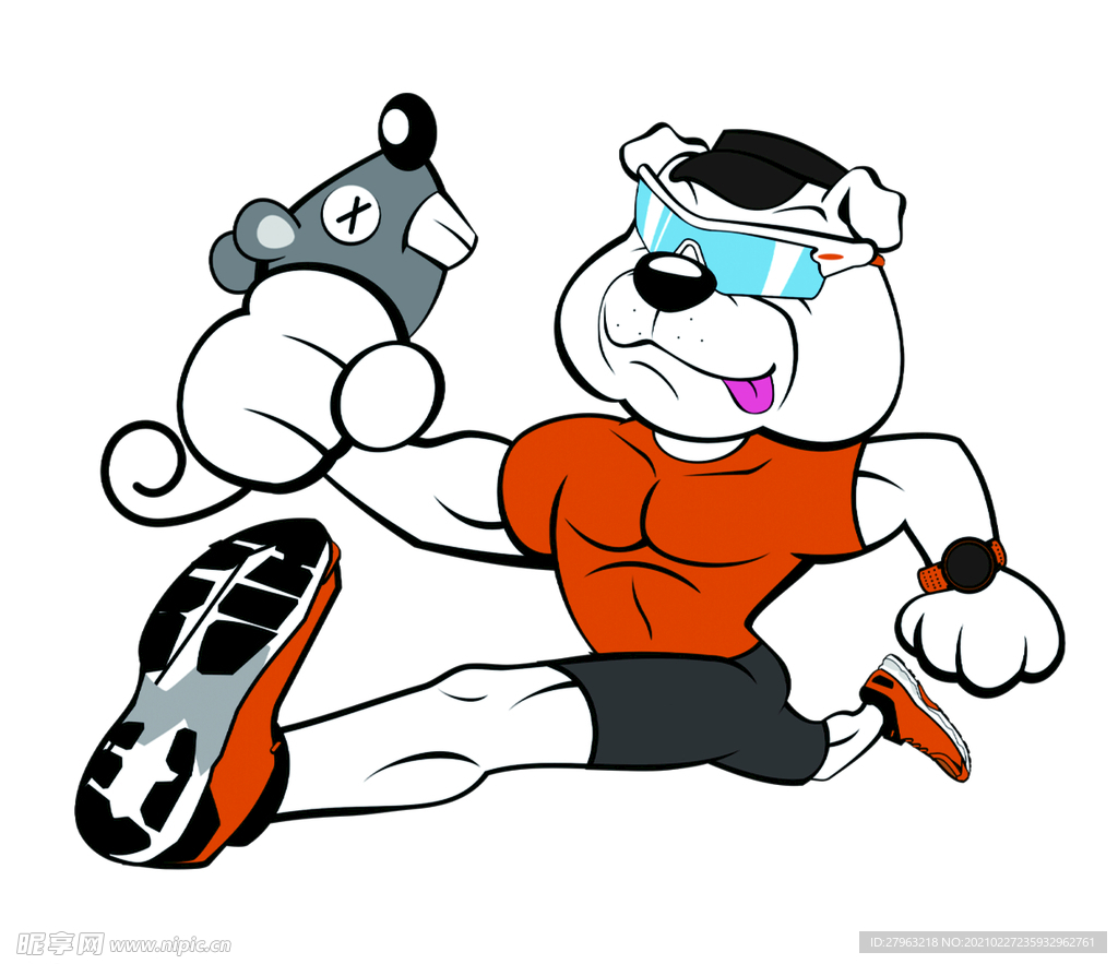 狗拿耗子卡通图