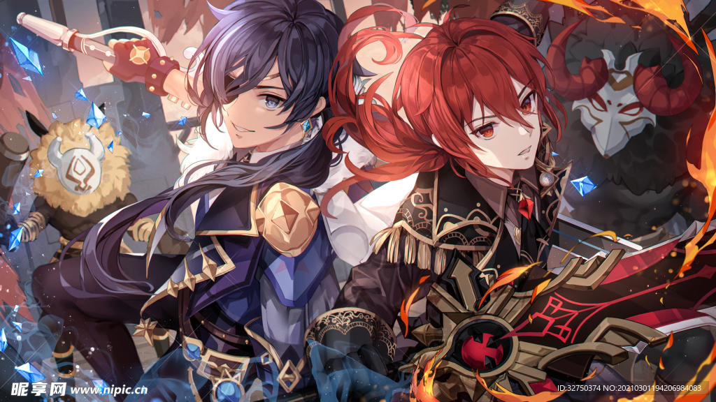 原神 美女 动漫 壁纸 装饰画