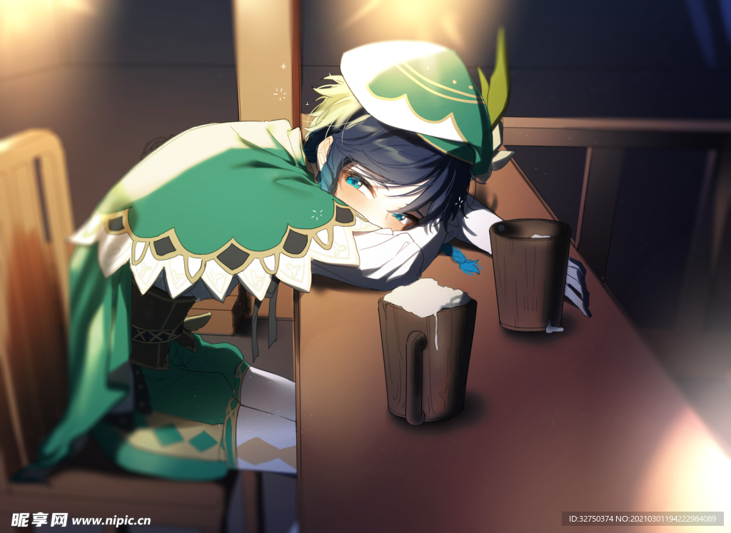 原神 美女 动漫 壁纸 装饰画