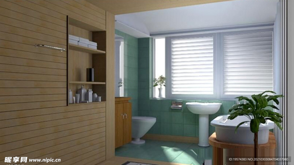 C4D 模型卫生间场景