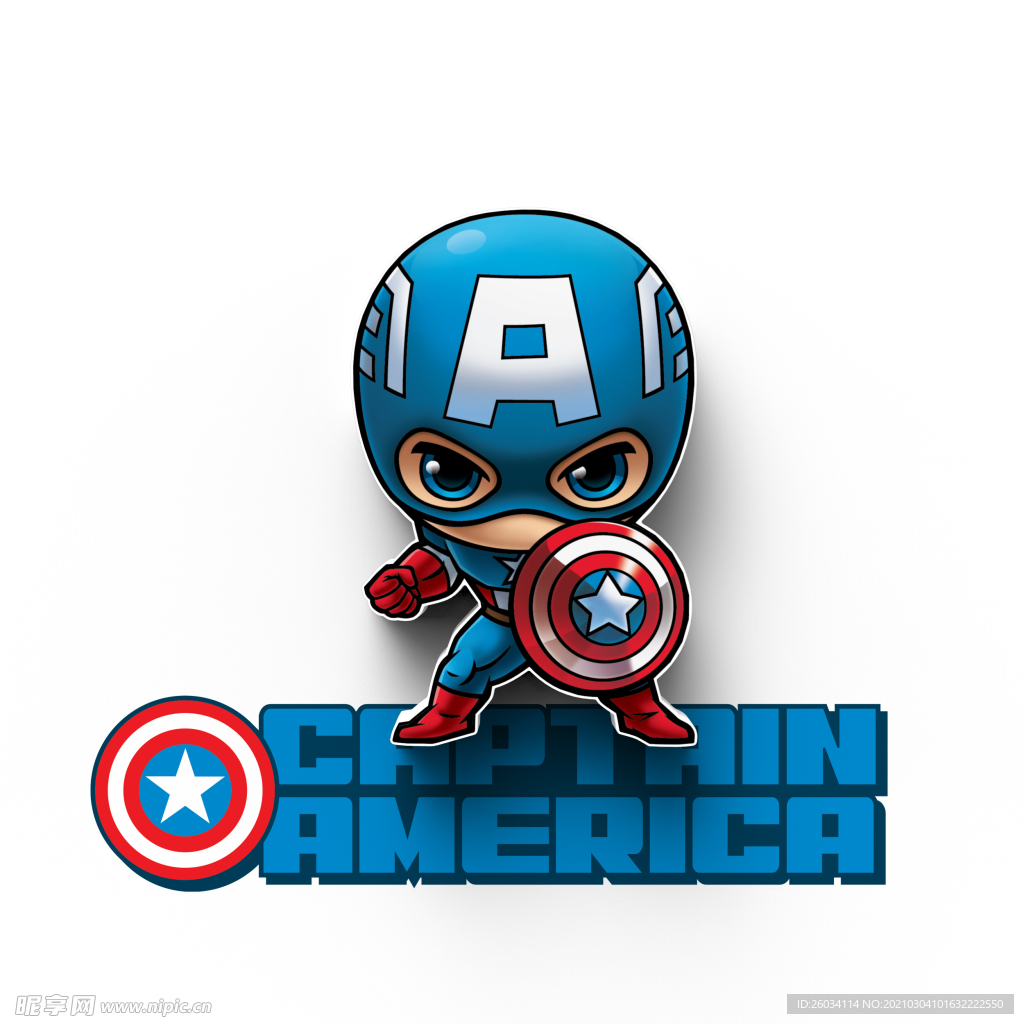 复仇者联盟卡通美国队长