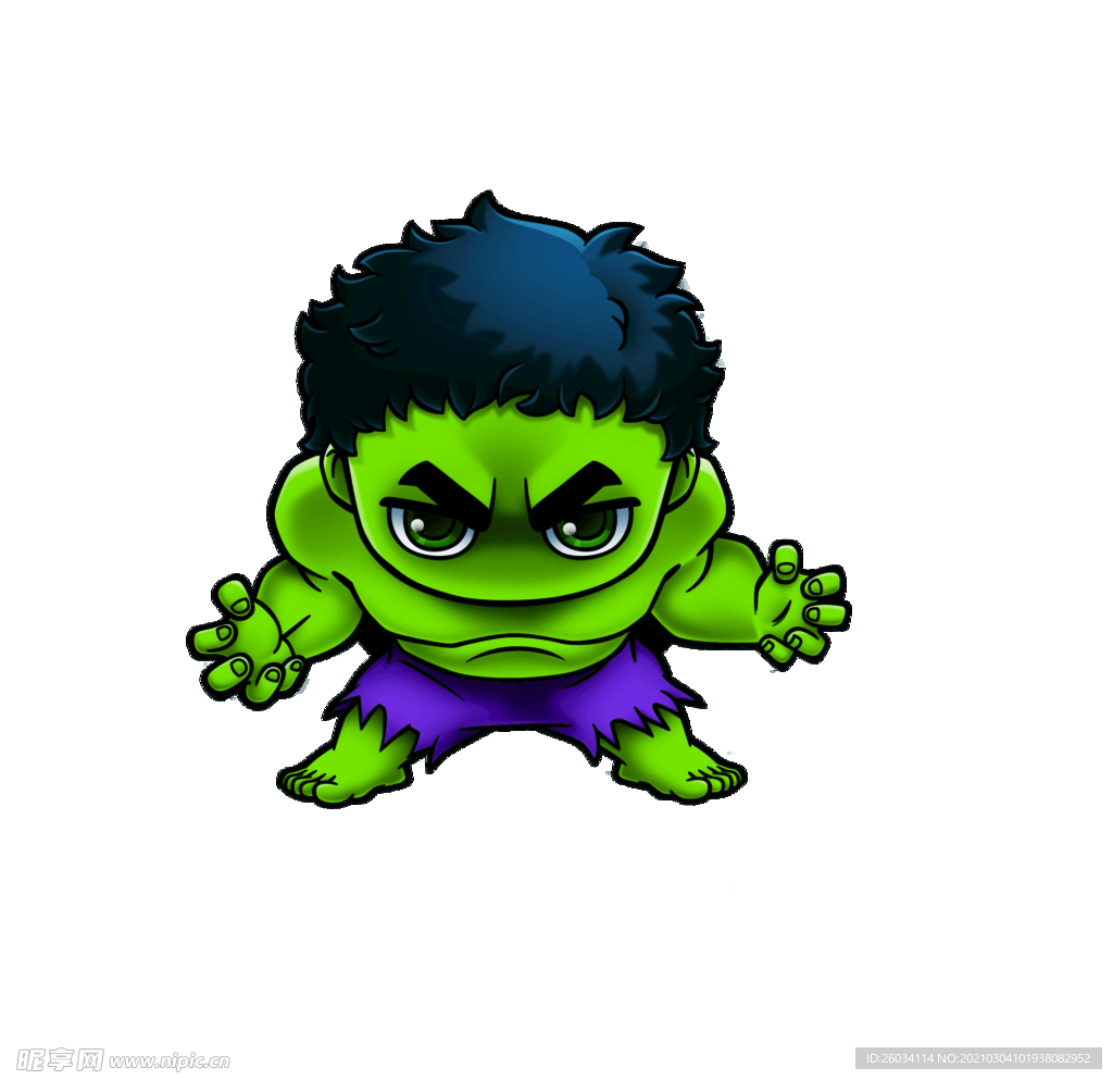复仇者联盟卡通绿巨人
