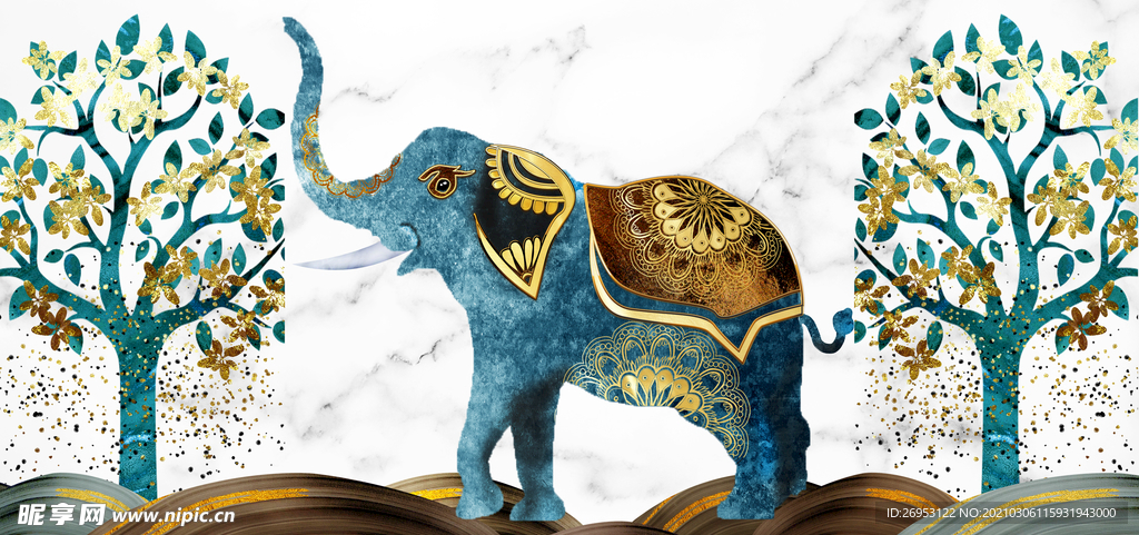 大象装饰画