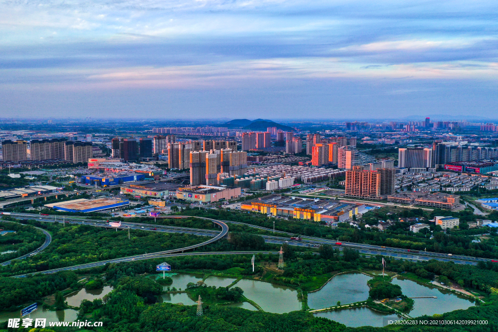 无锡市锡山城市风光