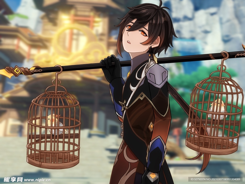 原神 美女 动漫 壁纸 装饰画