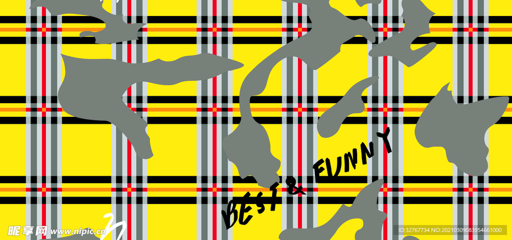 字母 迷彩 格子