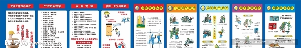 施工安全挂图