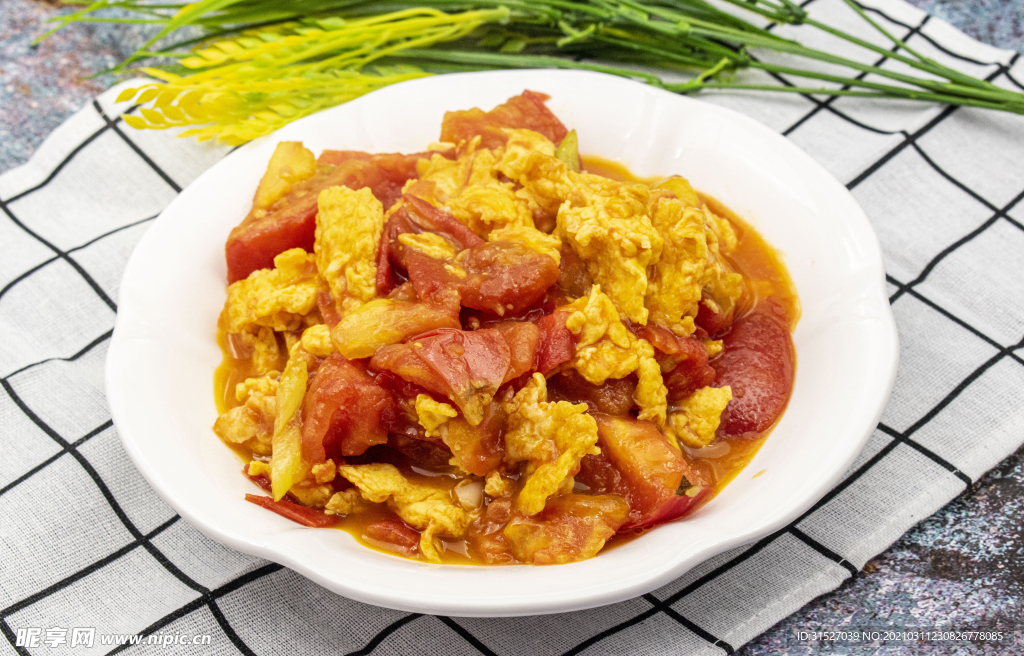 美食西红柿炒鸡蛋图片