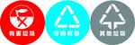 可回收垃圾标识桶贴