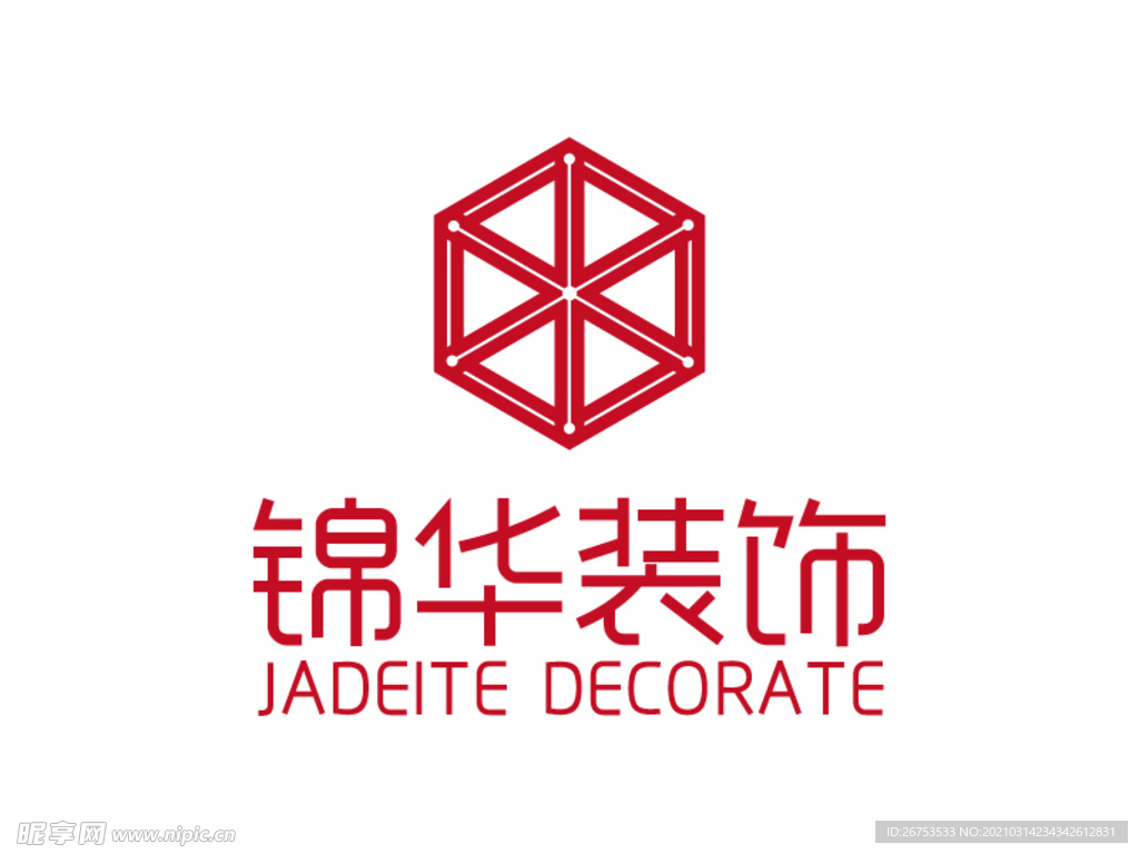 锦华装饰 标志 LOGO