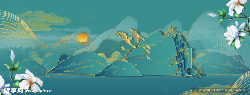 中国风立体背景