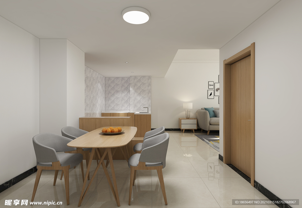 现代简约风格客厅装修效果图