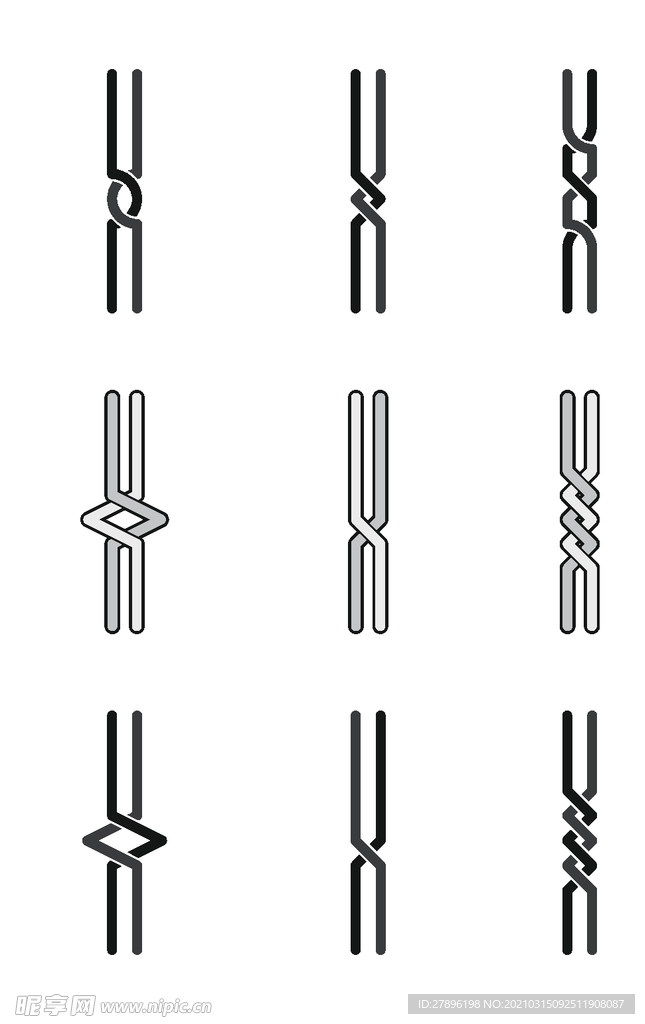 欧式竖条纹花纹