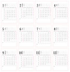 2022日历月历未转曲2色