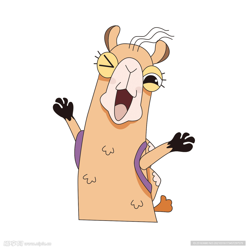 卡通骆驼